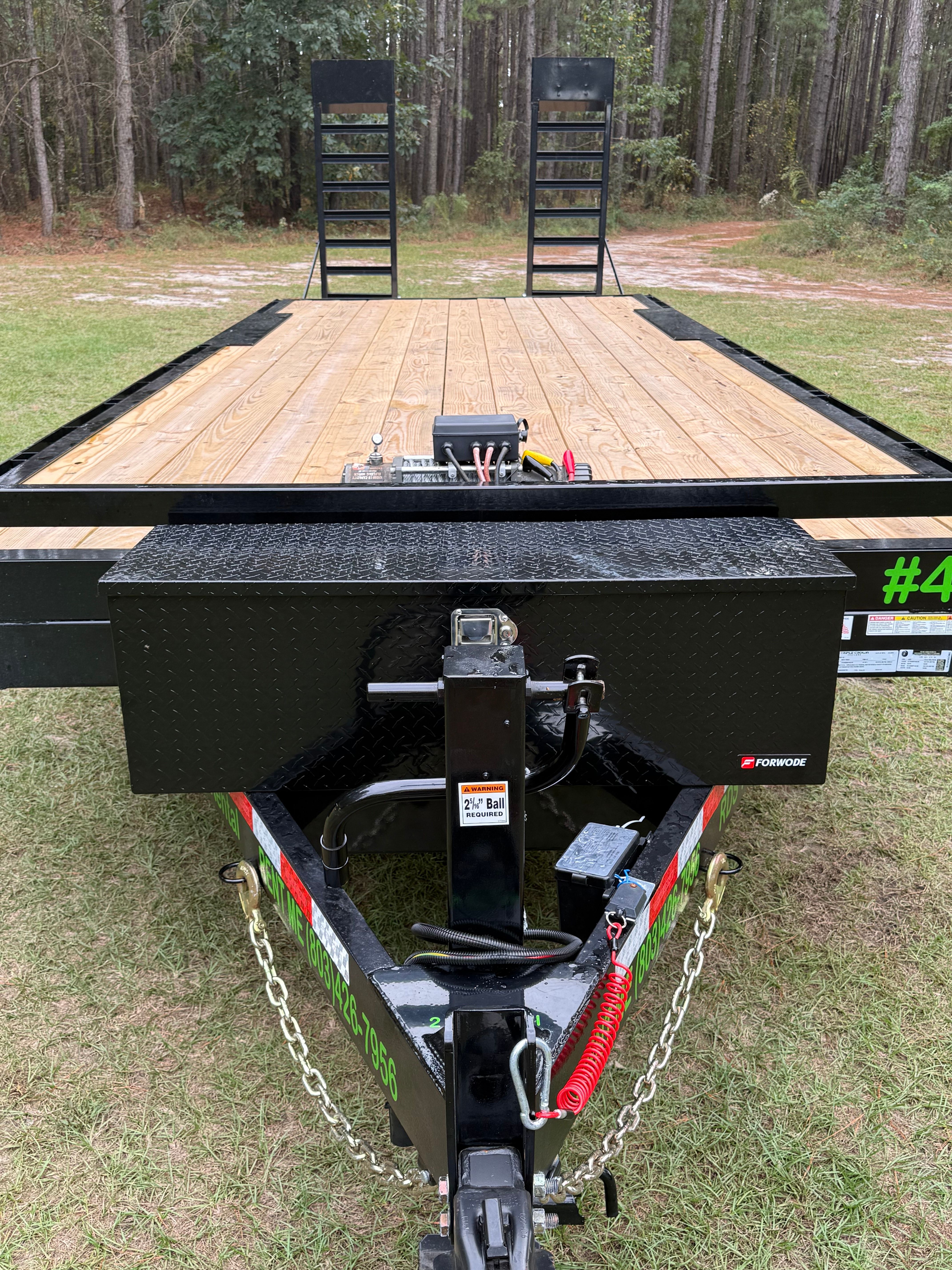 8.5x24 Deckover Equipment Trailer rental view 2