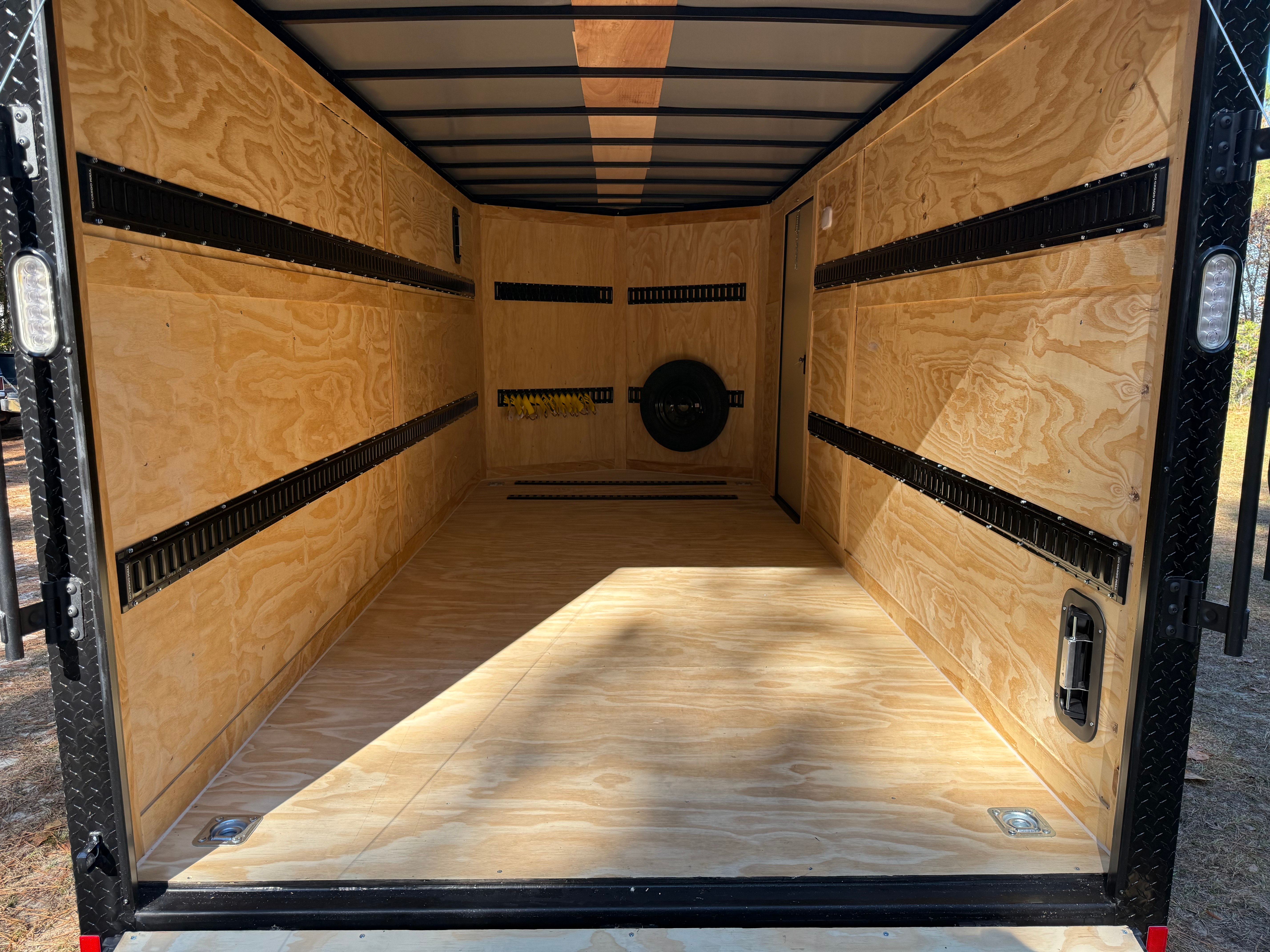 7x16 Rock Solid Enclosed Cargo Trailer rental view 3