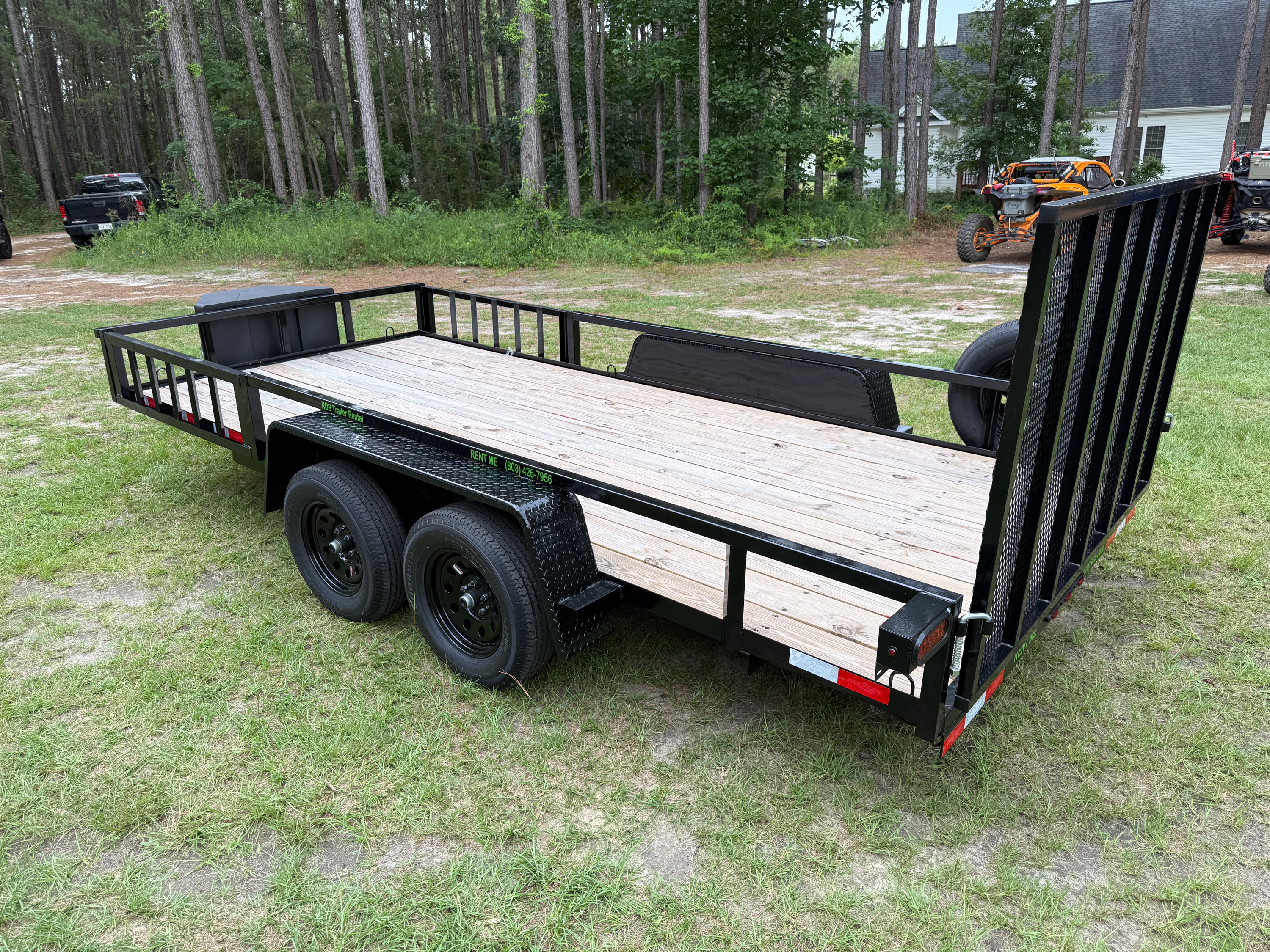 7x16 Down to Earth Utility Trailer rental view 2